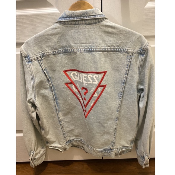 A$AP x GUESS jeans bleached denim jacket - Picture 2 of 3